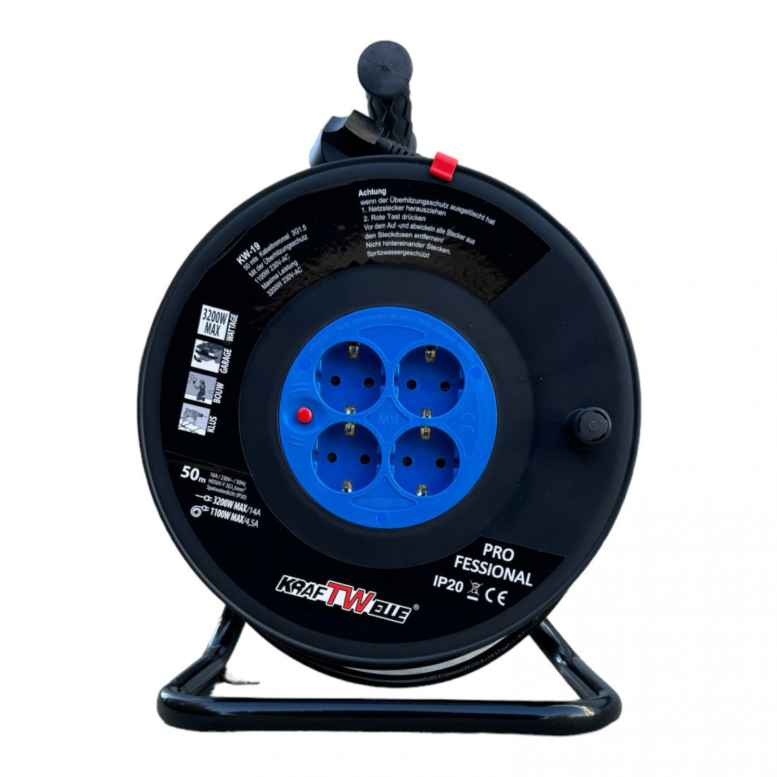 Макара за Маркуч – Стойка за Градински Маркуч 50 метра с контакт