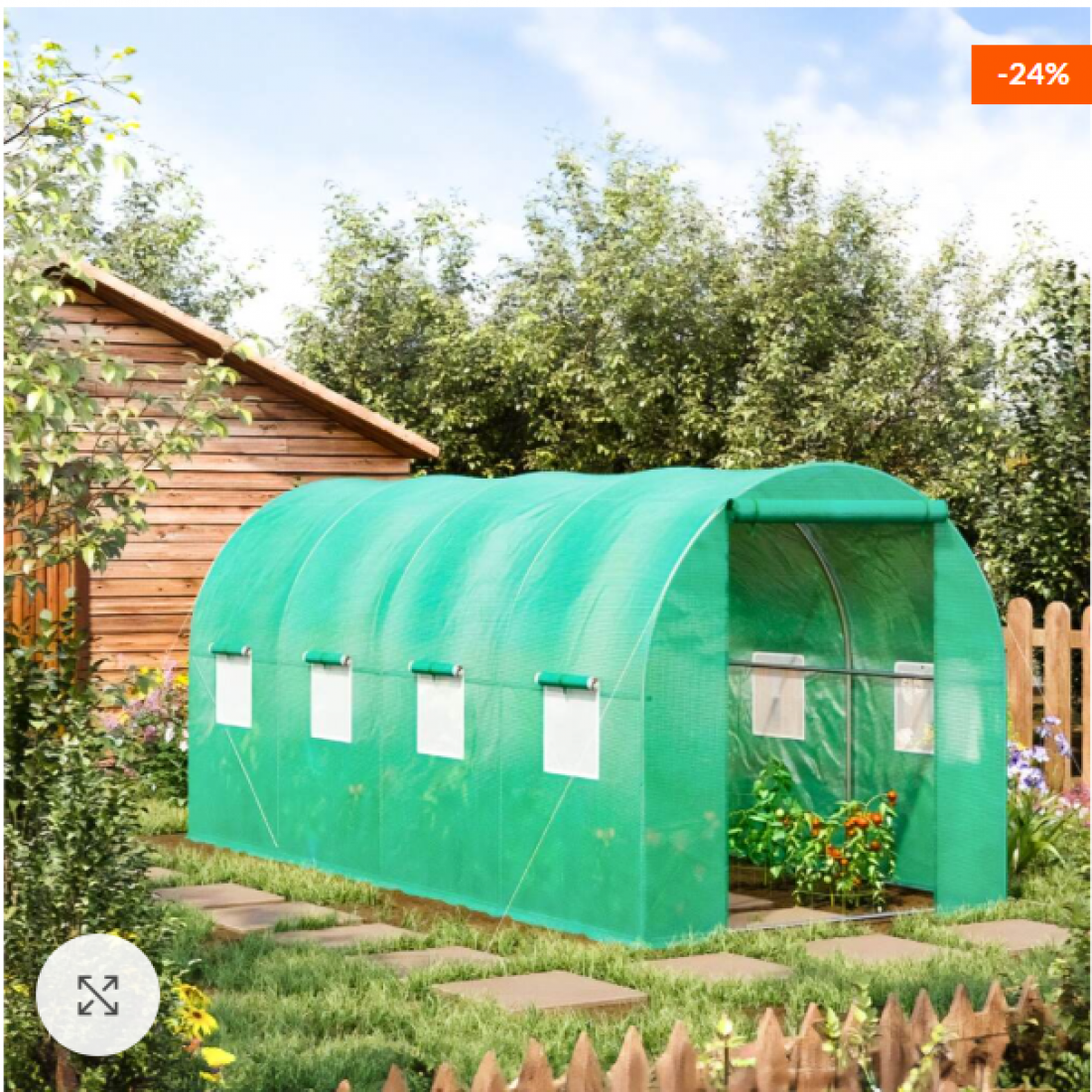 ТУНЕЛНА ОРАНЖЕРИЯ КОМПЛЕКТ С РАЗМЕРИ 4х2 5х2 10м2