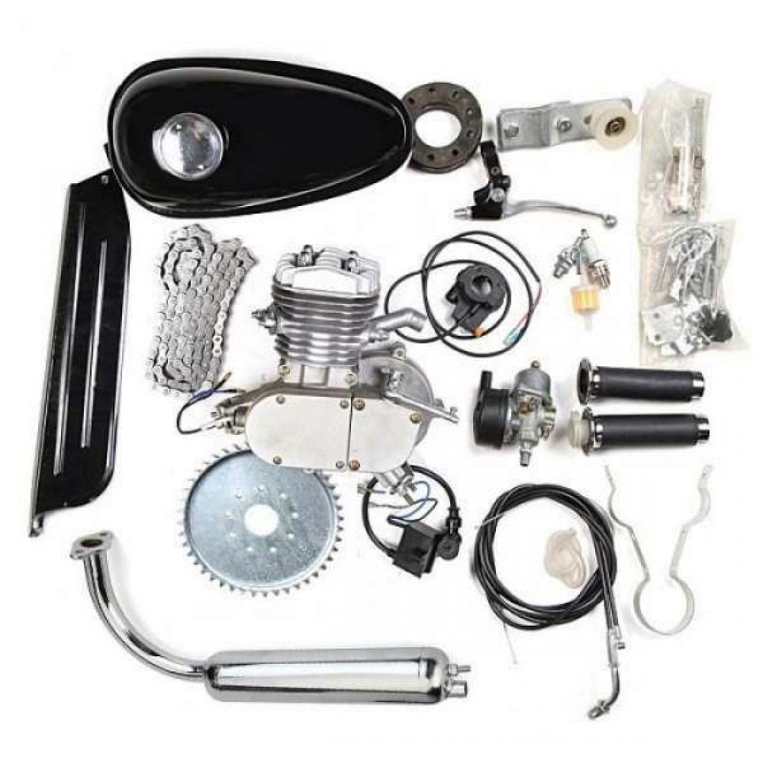 Двигател За Колело 100 кубика и 80 Кубика Велодвигател Бензинов за Велосипед ДРУЖБА