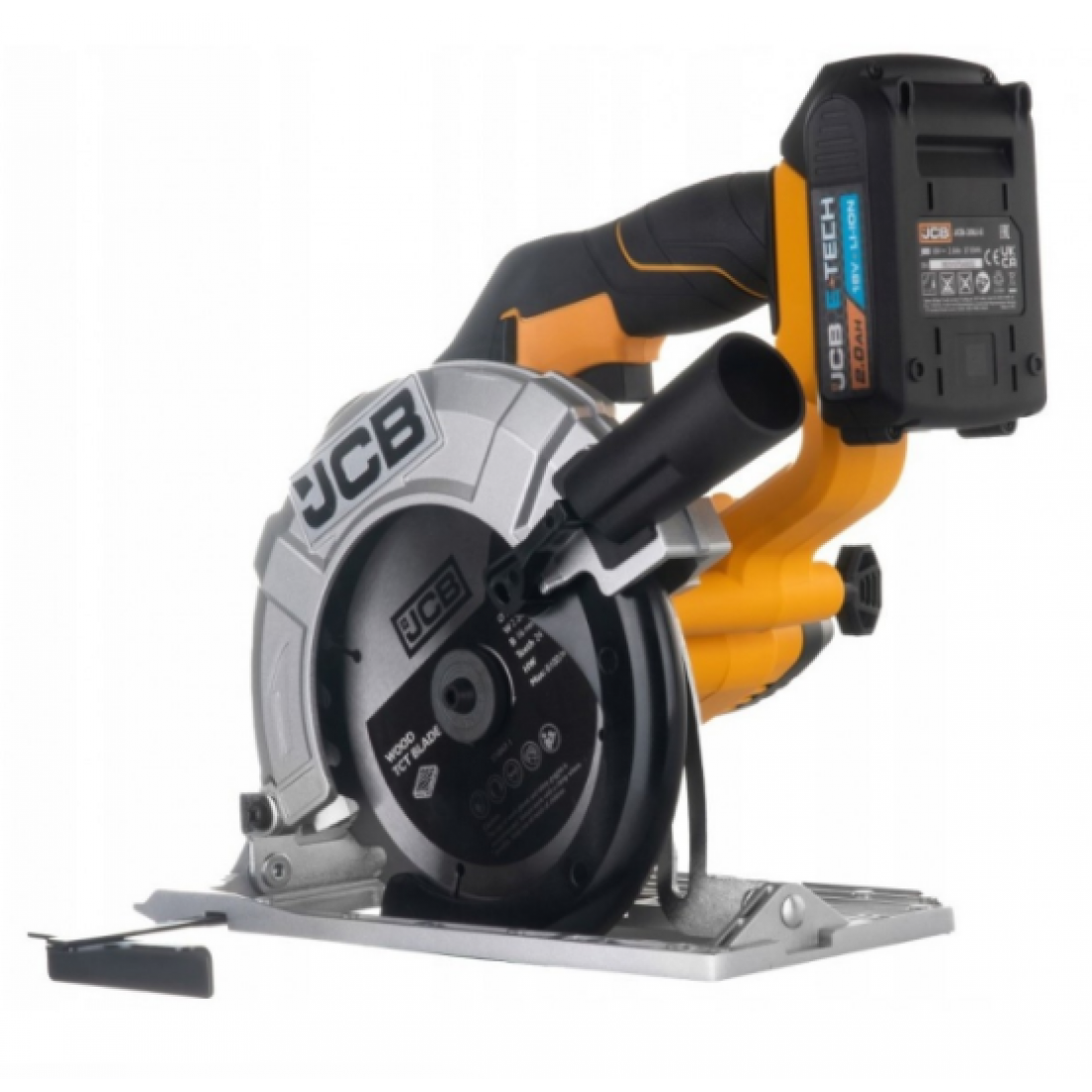 Акумулаторен ръчен циркуляр JCB 18CS-2XB-E , 18 V, 165 мм, с батерия и зарядно