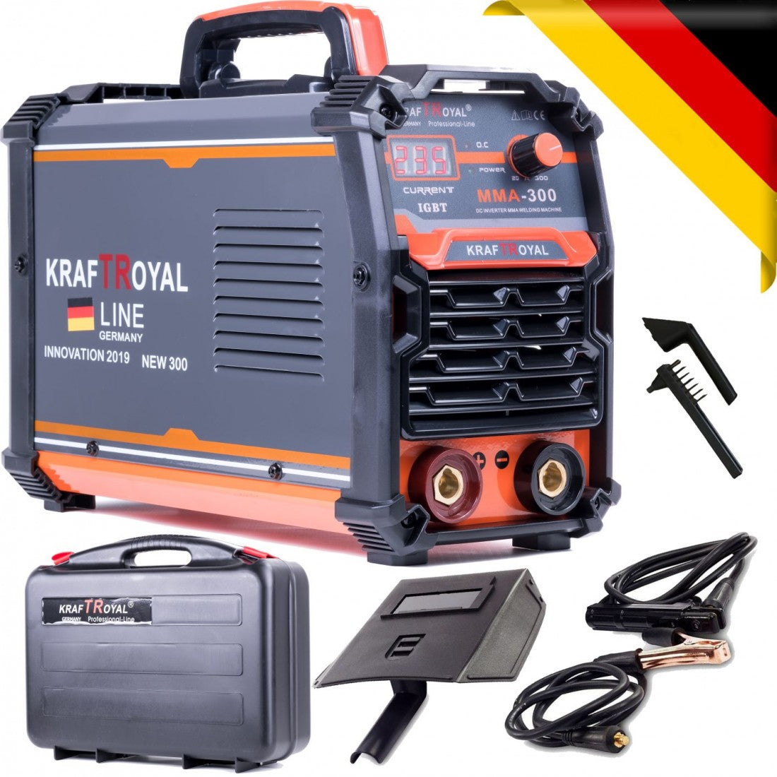 Инверторен Електрожен 350А с куфар Kraft RYOAL