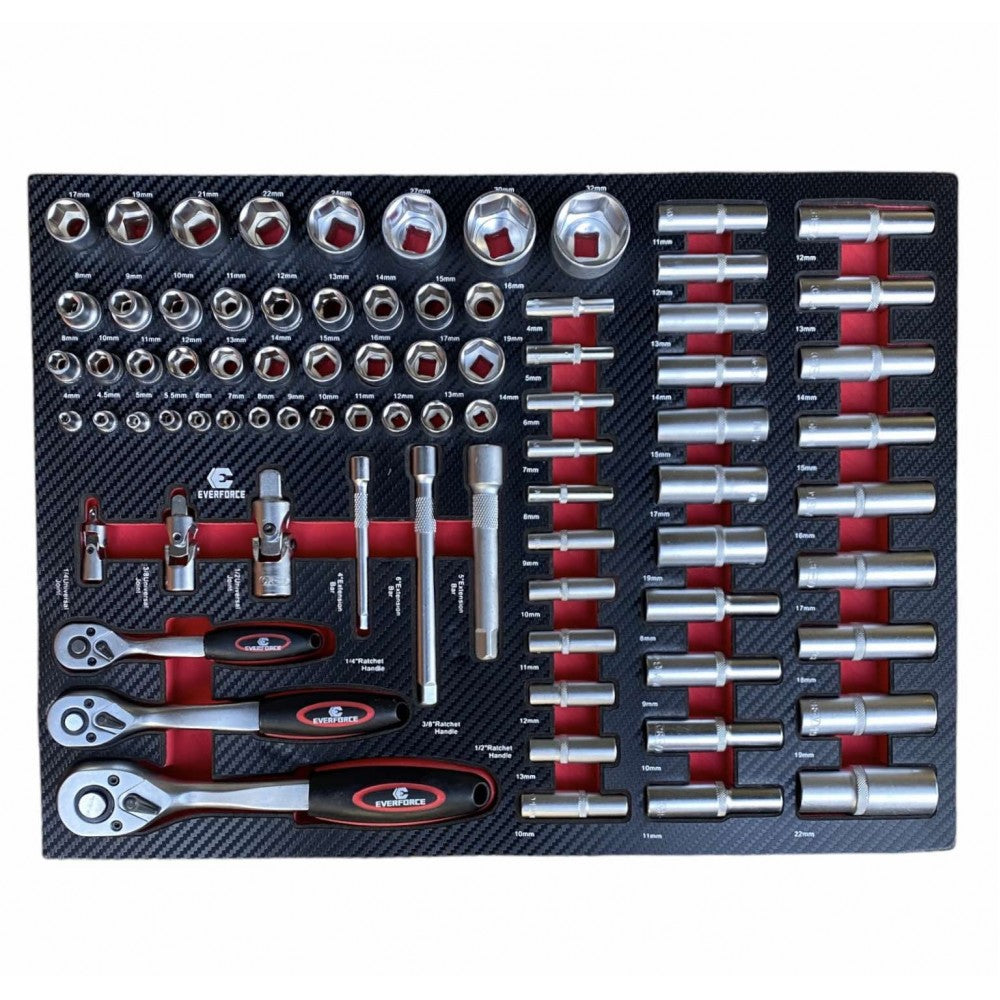 Шкаф с инструменти EVERFORCE със 7 чекмеджета и отделение за закачане на инструменти