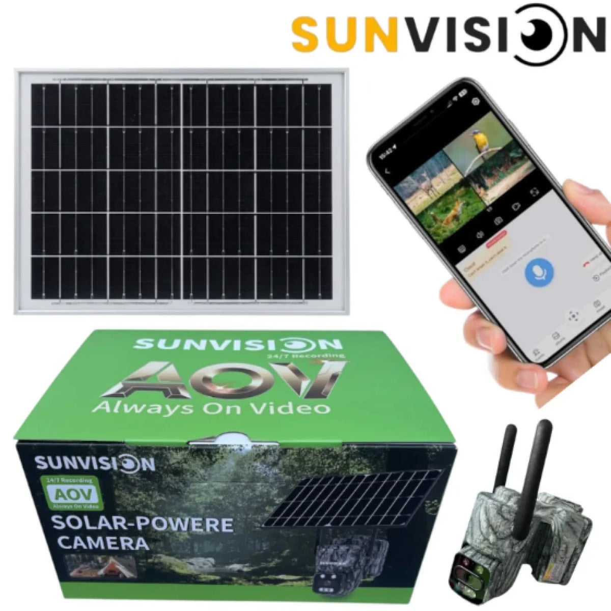 Ловна Камера Соларна SUNVISION 4G С ДИСТАНЦИОННО НАБЛЮДЕНИЕ