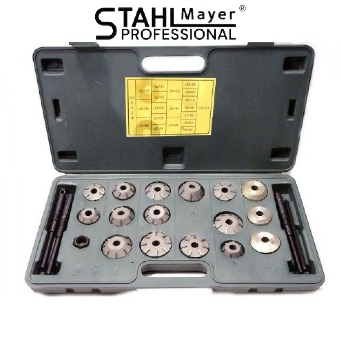 КОМПЛЕКТ ФРЕЗИ ЗА ШЛАЙФАНЕ НА ЛЕГЛА НА КЛАПАНИ , STAHLMAYER