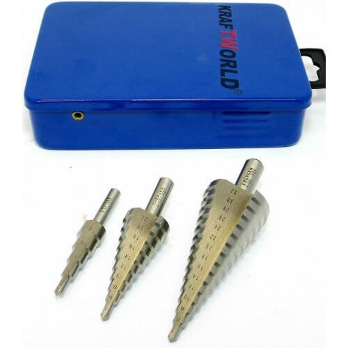 Конусни свредла стъпаловидни Kraft 4-32, 4-20, 4-12 бургии