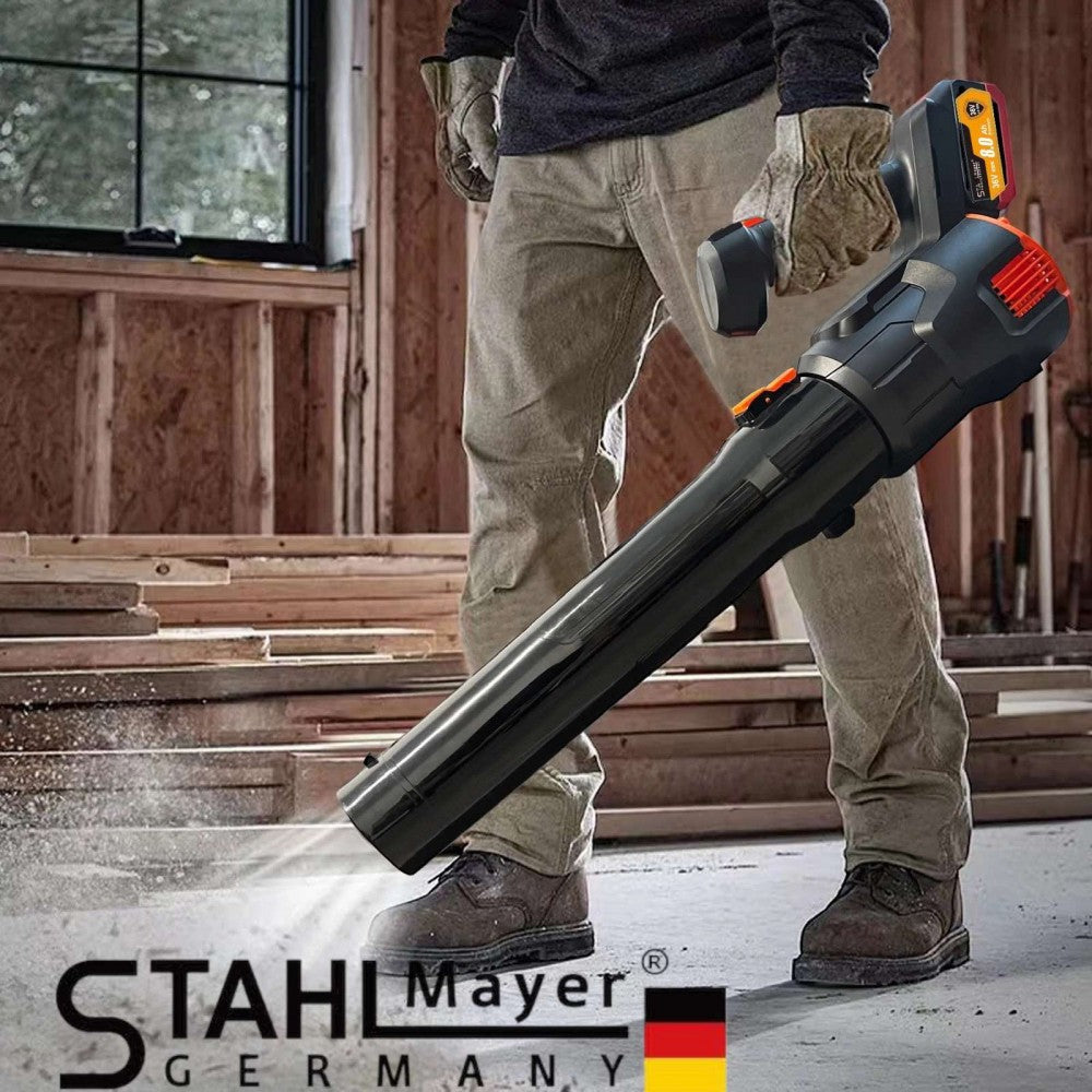 АКУМУЛАТОРНА ДУХАЛКА ЗА ЛИСТА С ДВЕ БАТЕРИИ - ВЪЗДУХОДУВКА 36V 8AH StahlMayer