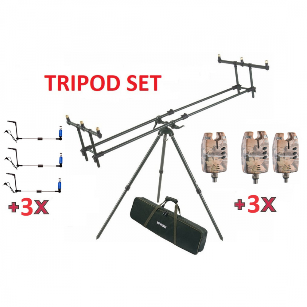 Промоционален комплект Tripod Premium + 3 Сигнализатора + 3 Обтегача