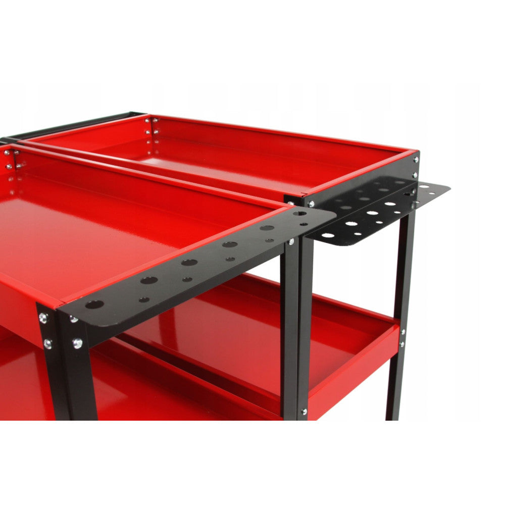 Количка за Инструменти с 3 Рафта и Поставка за Отвертки